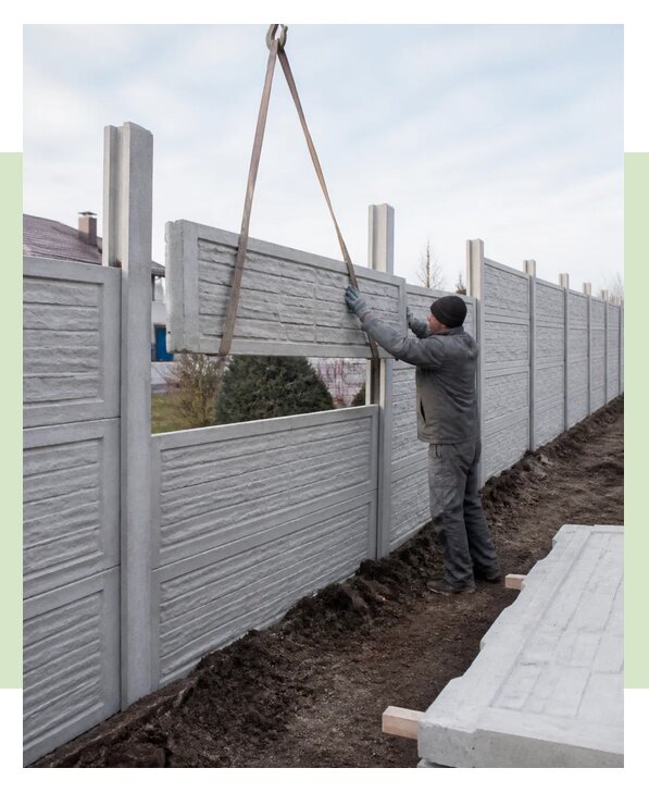 Монтаж еврозабора бетонного в Каменске-Шахтинском по цене от 1236 р. | ЗаборЭксеперт-Ксш